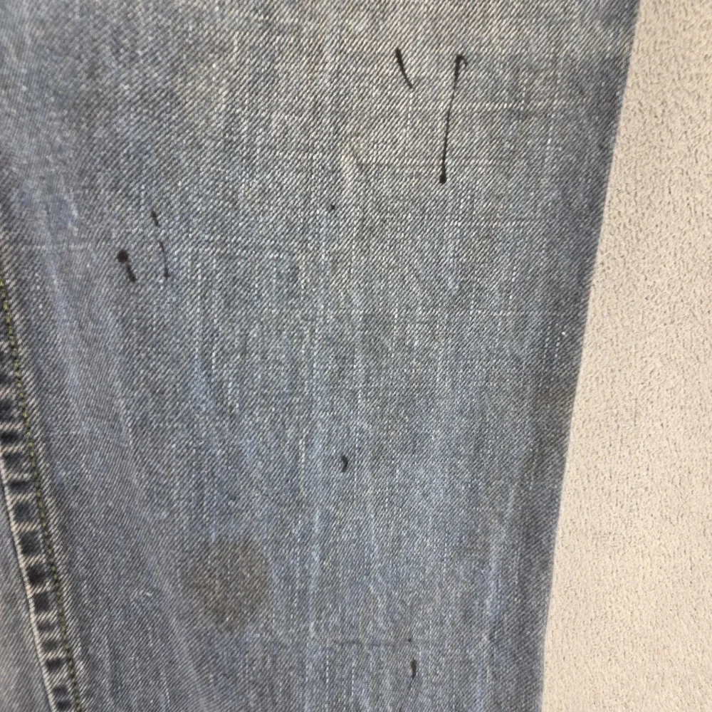 Diesel Jeans Mens 33x32 Blue Iakop Regular Slim Tapered Button Fly Italy 0804J